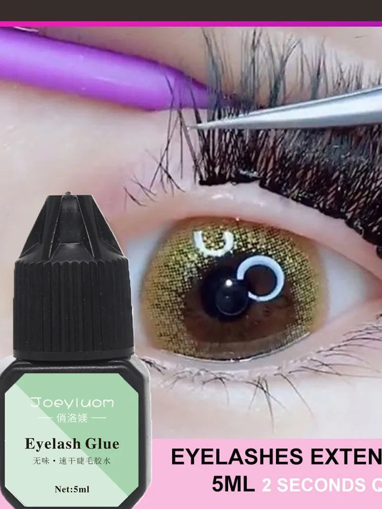5ml No Irritation Eyelashes Glue Quick Drying Long Lasting Waterproof Adhesive Black Eyelash cluster Glue Makeup Tool