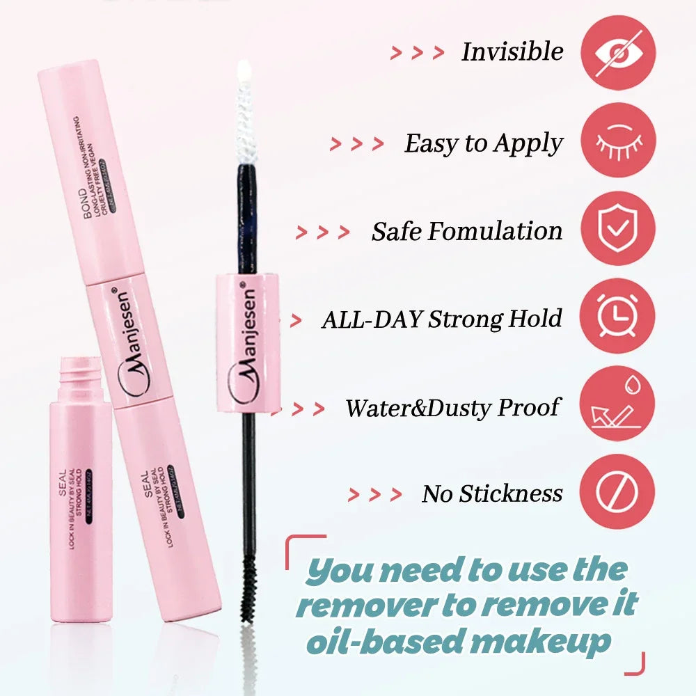 DIY Lashes Extension Kit Eyelashes 200 PCS Clusters Lash Bond and Seal Makeup Tools for Gluing  Lashes Gluing Glue  Accessories